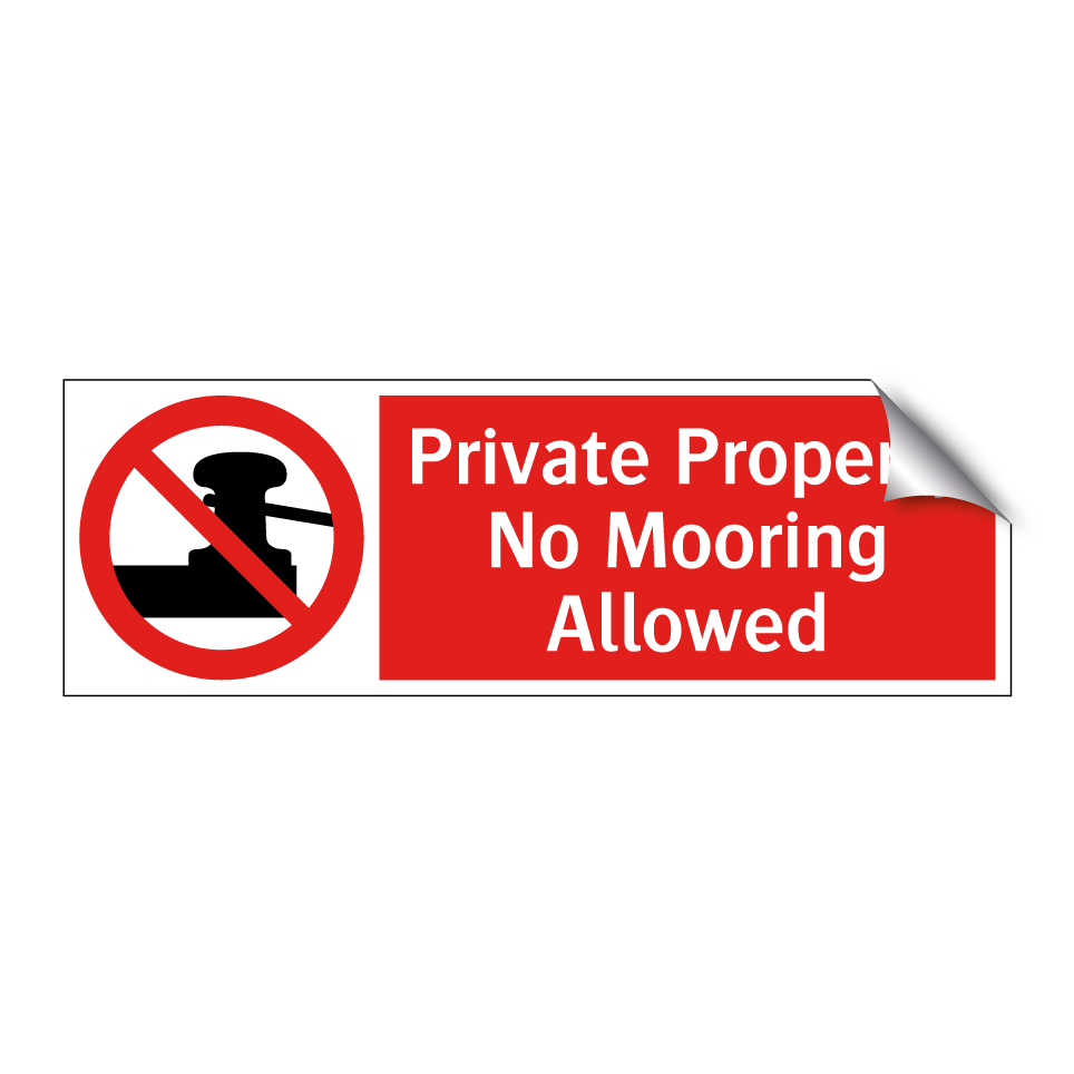 Private Property No Mooring Allowed