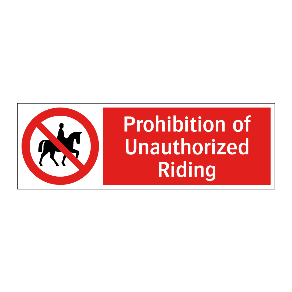 Prohibition of Unauthorized Riding