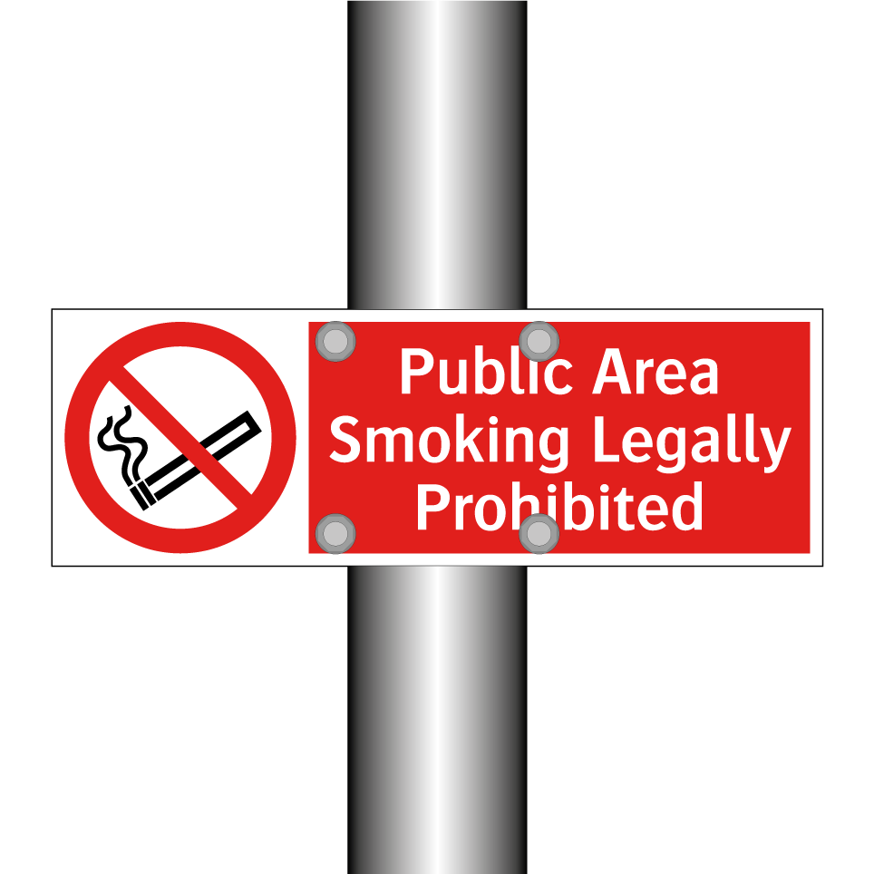 Public Area Smoking Legally Prohibited