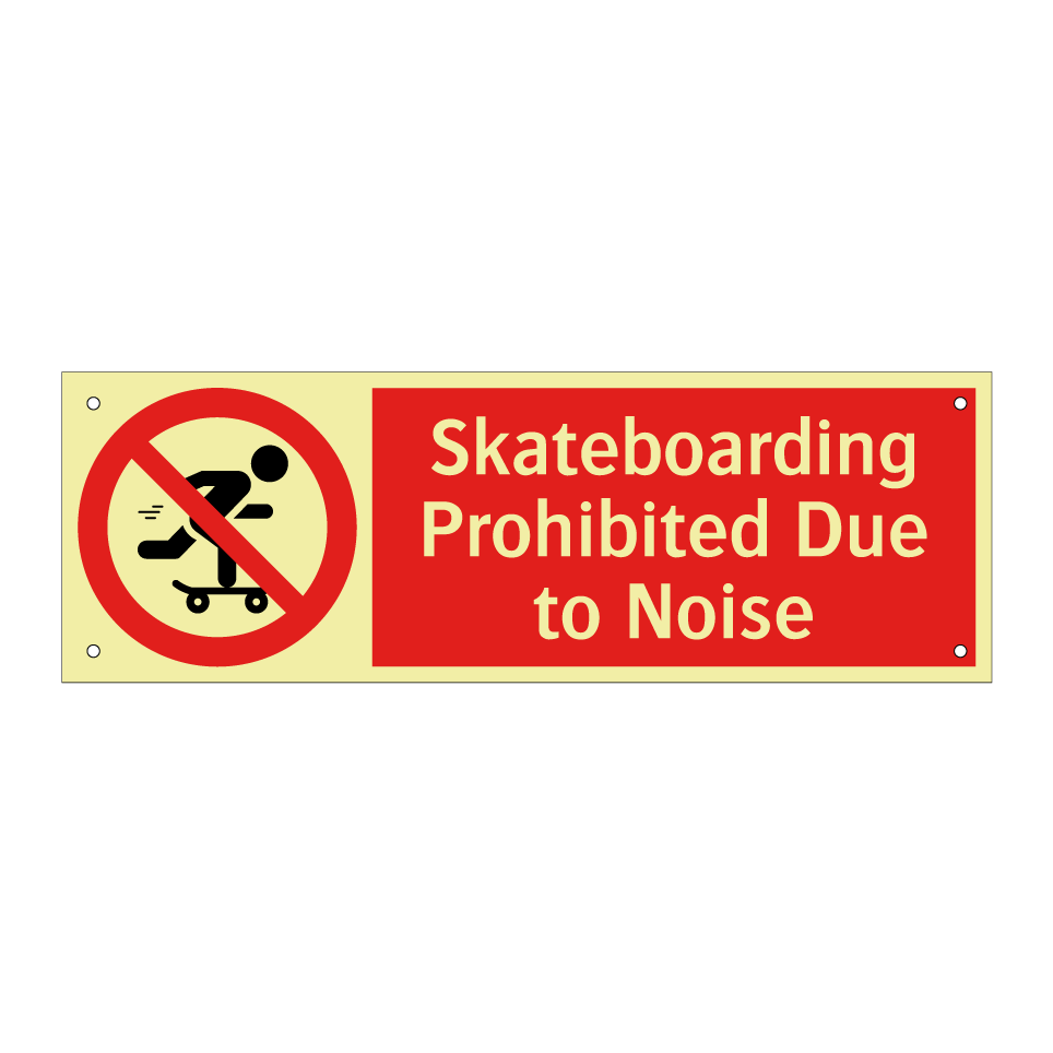 Skateboarding Prohibited Due to Noise