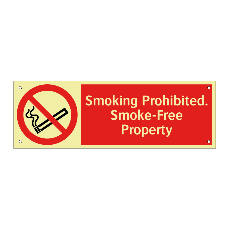 Smoking Prohibited. Smoke-Free Property