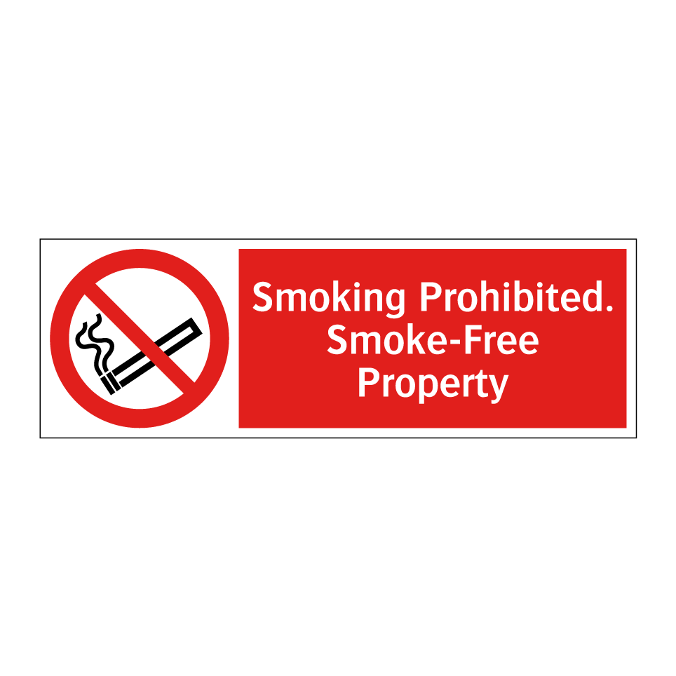 Smoking Prohibited. Smoke-Free Property