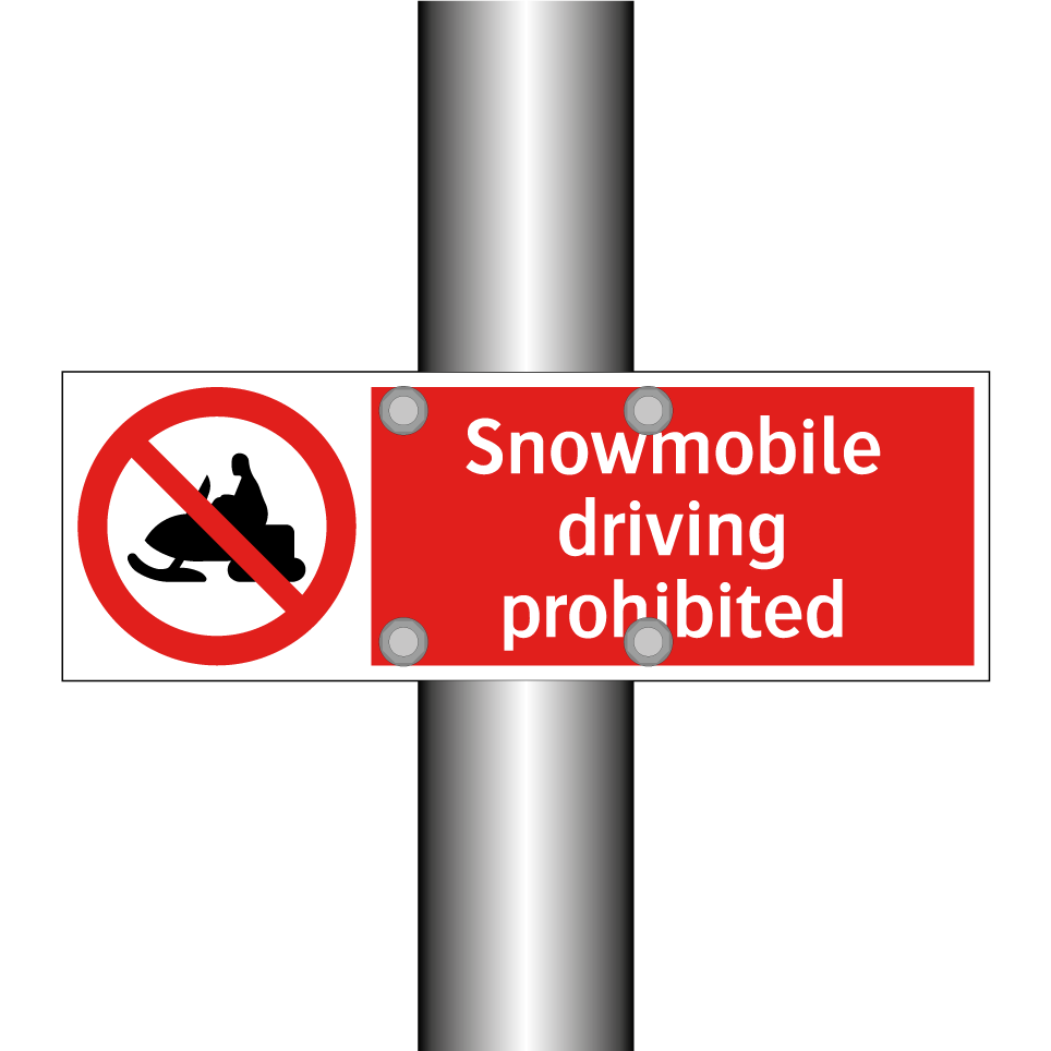 Snowmobile driving prohibited