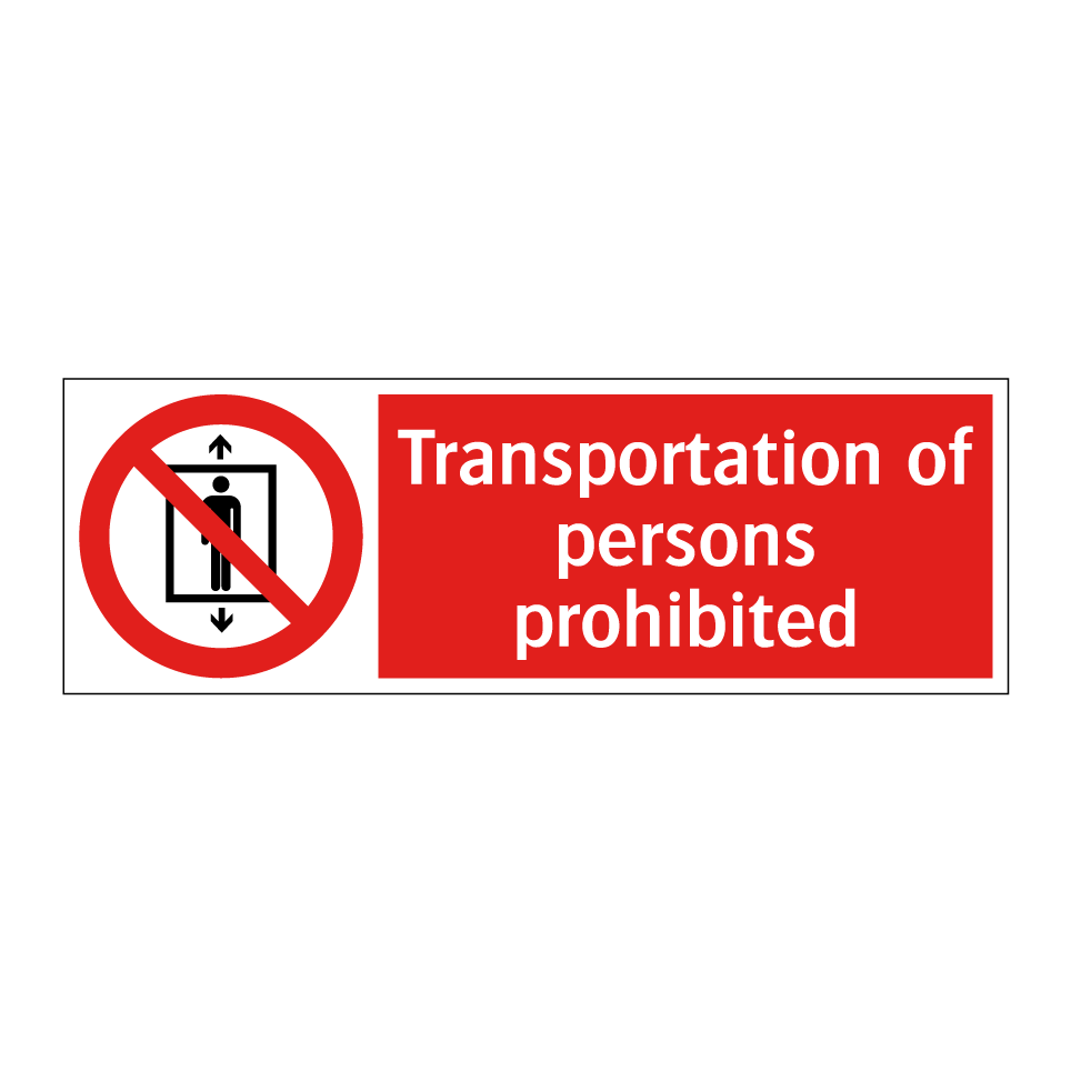 Transportation of persons prohibited