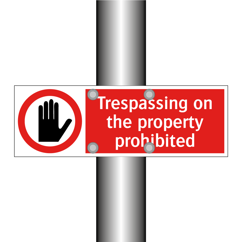 Trespassing on the property prohibited