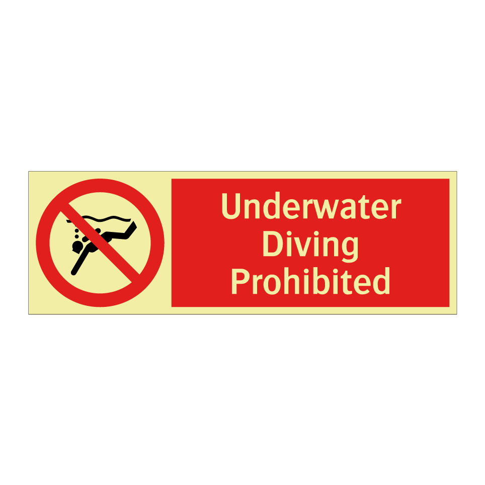 Underwater Diving Prohibited