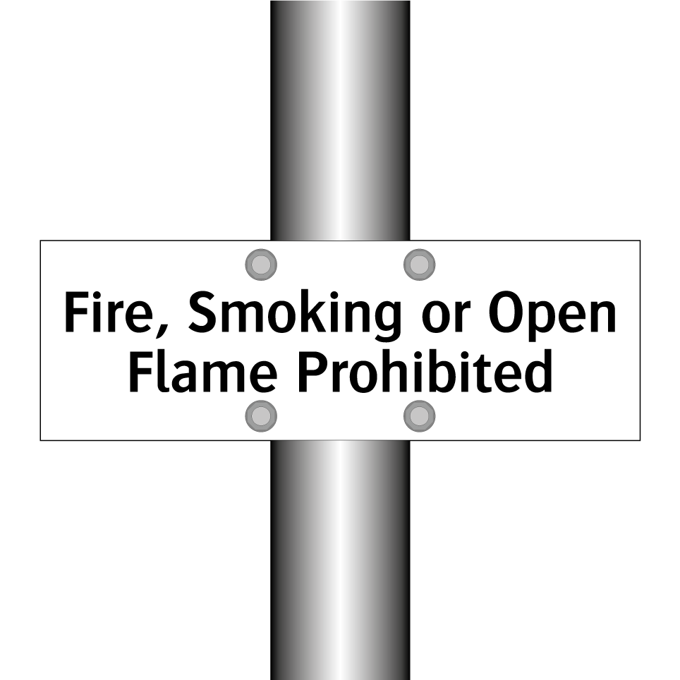 Fire, Smoking or Open Flame Prohibited