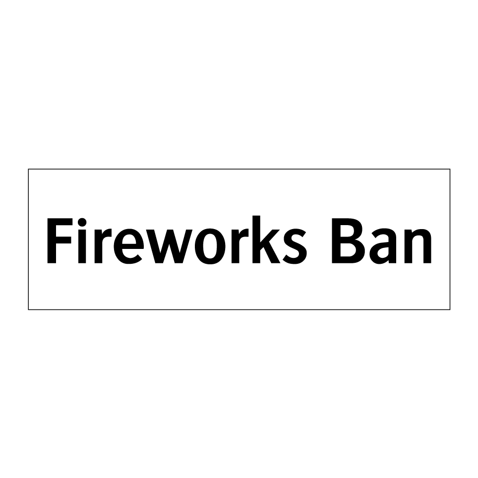 Fireworks Ban
