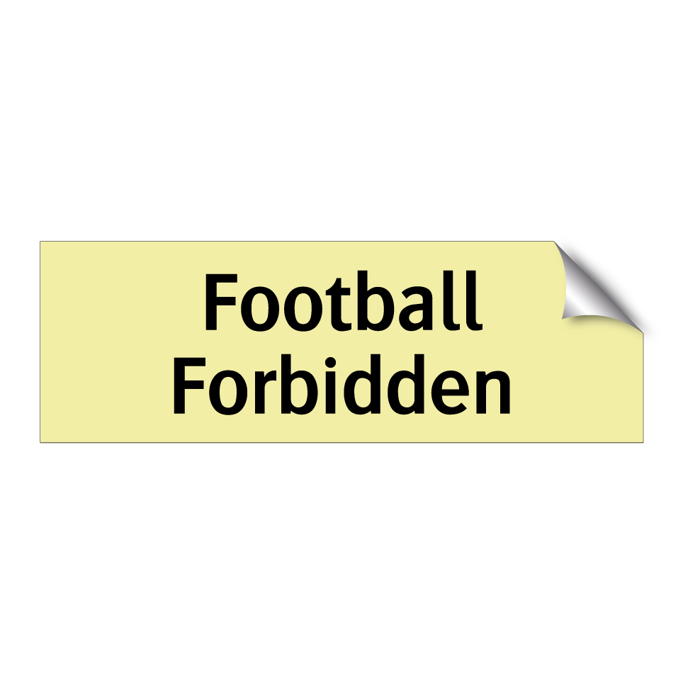 Football Forbidden