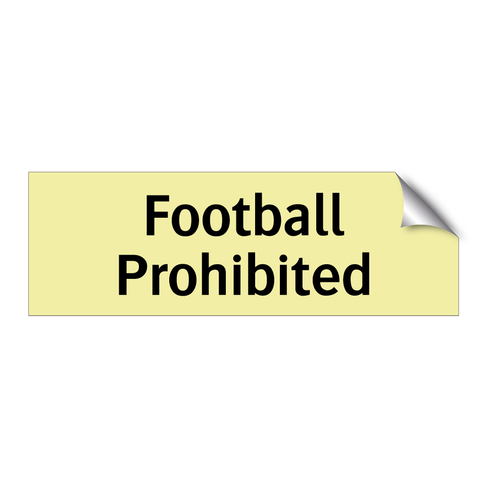 Football Prohibited