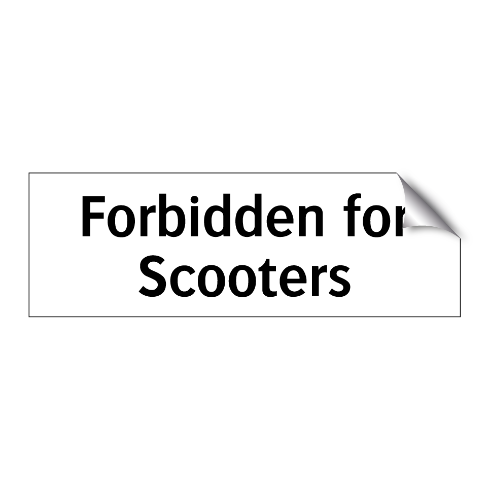 Forbidden for Scooters