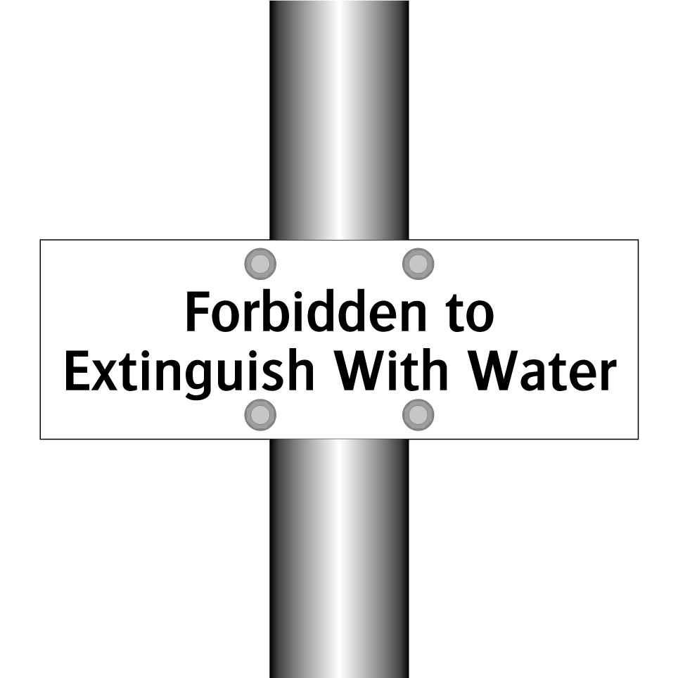 Forbidden to Extinguish With Water