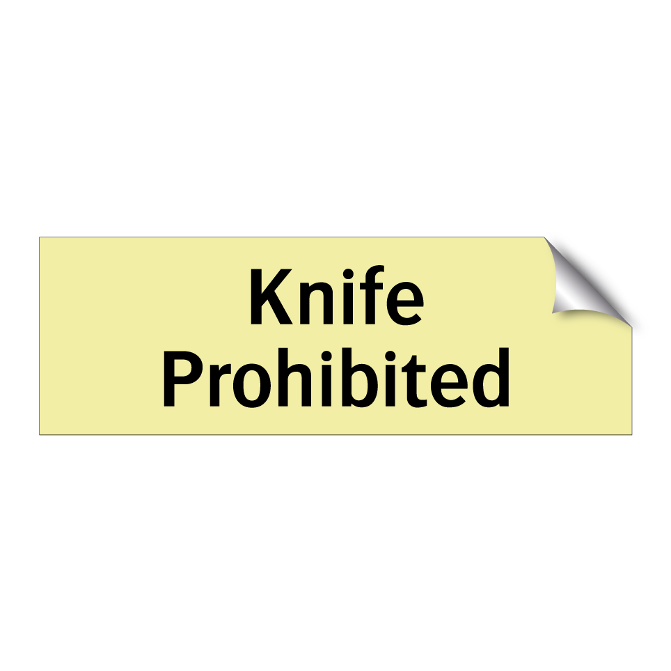 Knife Prohibited