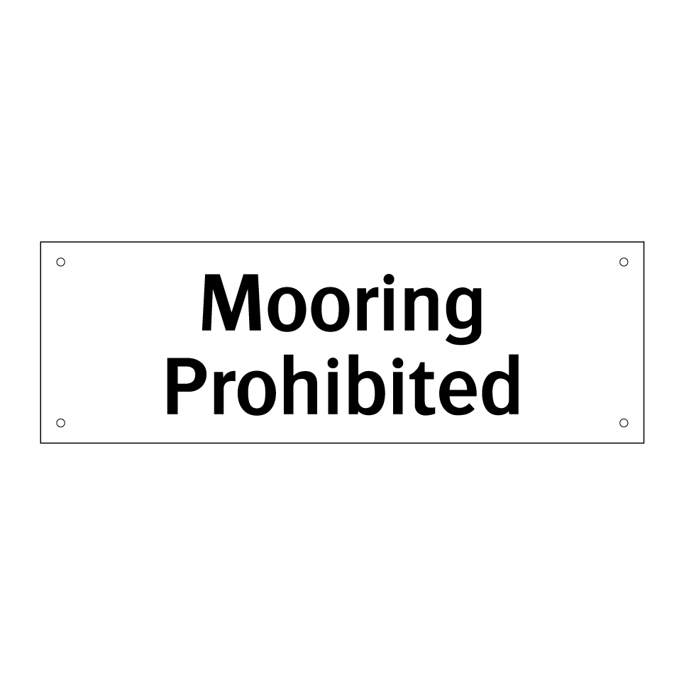 Mooring Prohibited