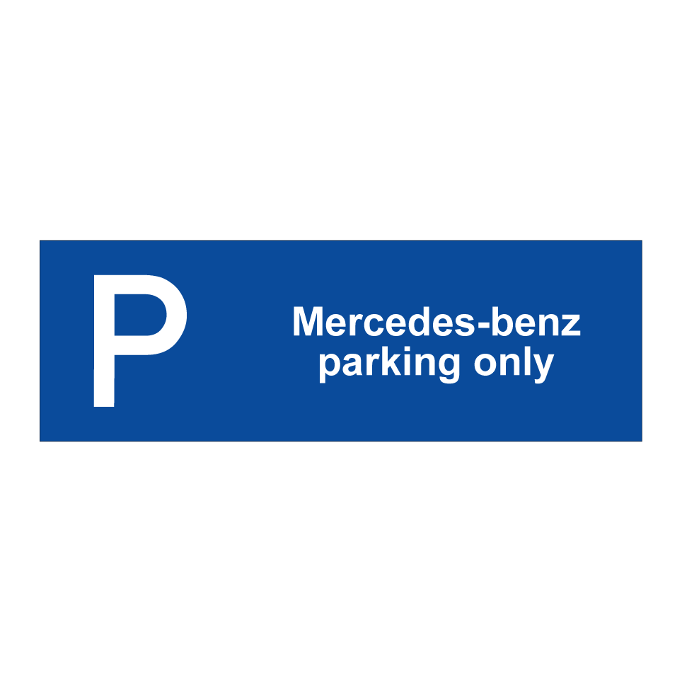 Mercedes-benz parking only