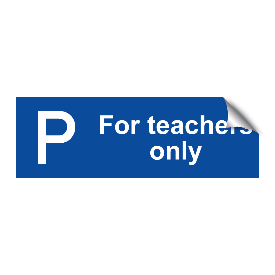 For teachers only