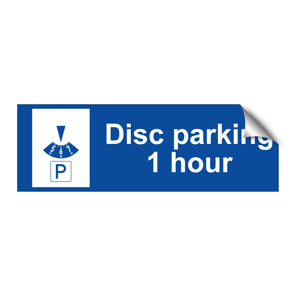 Disc parking 1 hour
