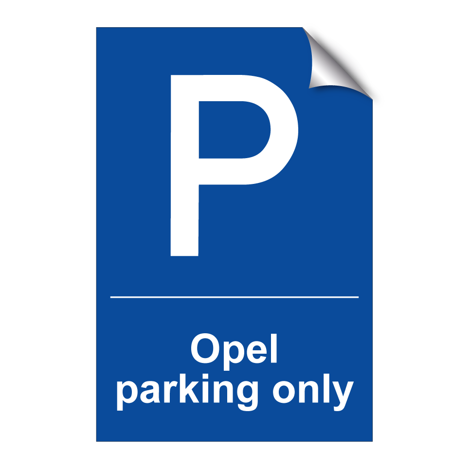 Opel parking only
