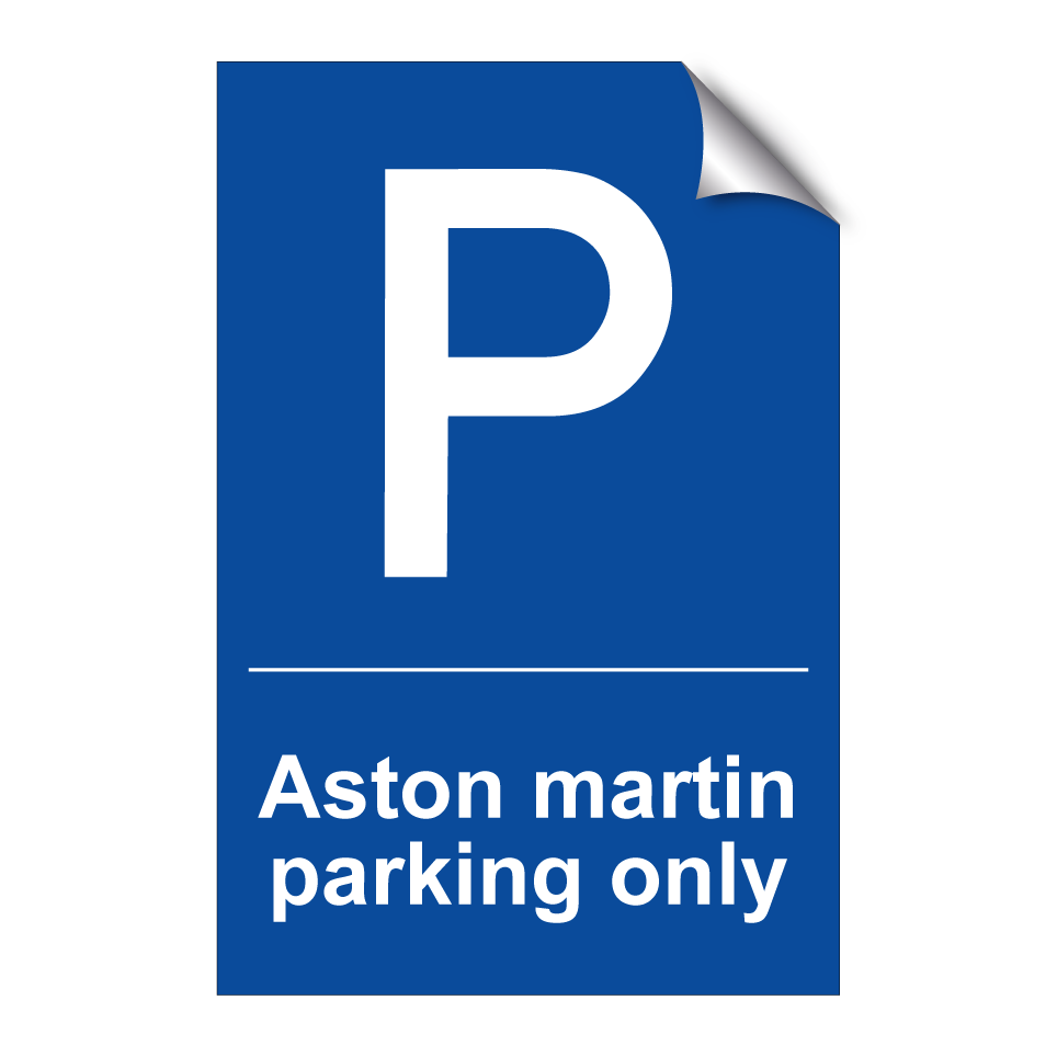 Aston martin parking only