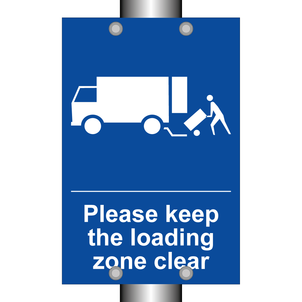 Please keep the loading zone clear