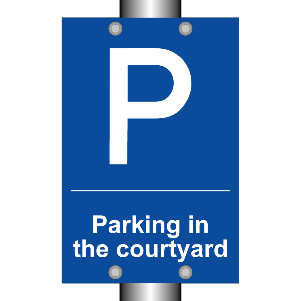 Parking in the courtyard