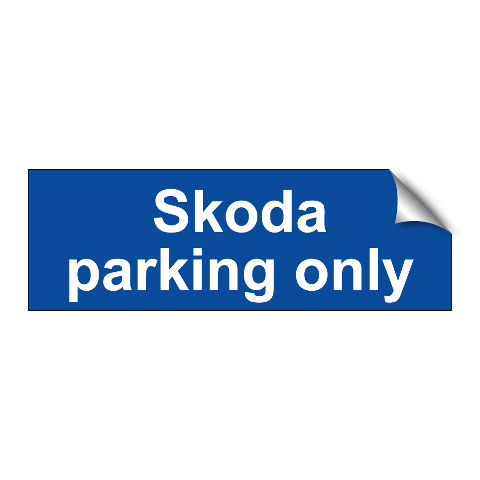 Skoda parking only