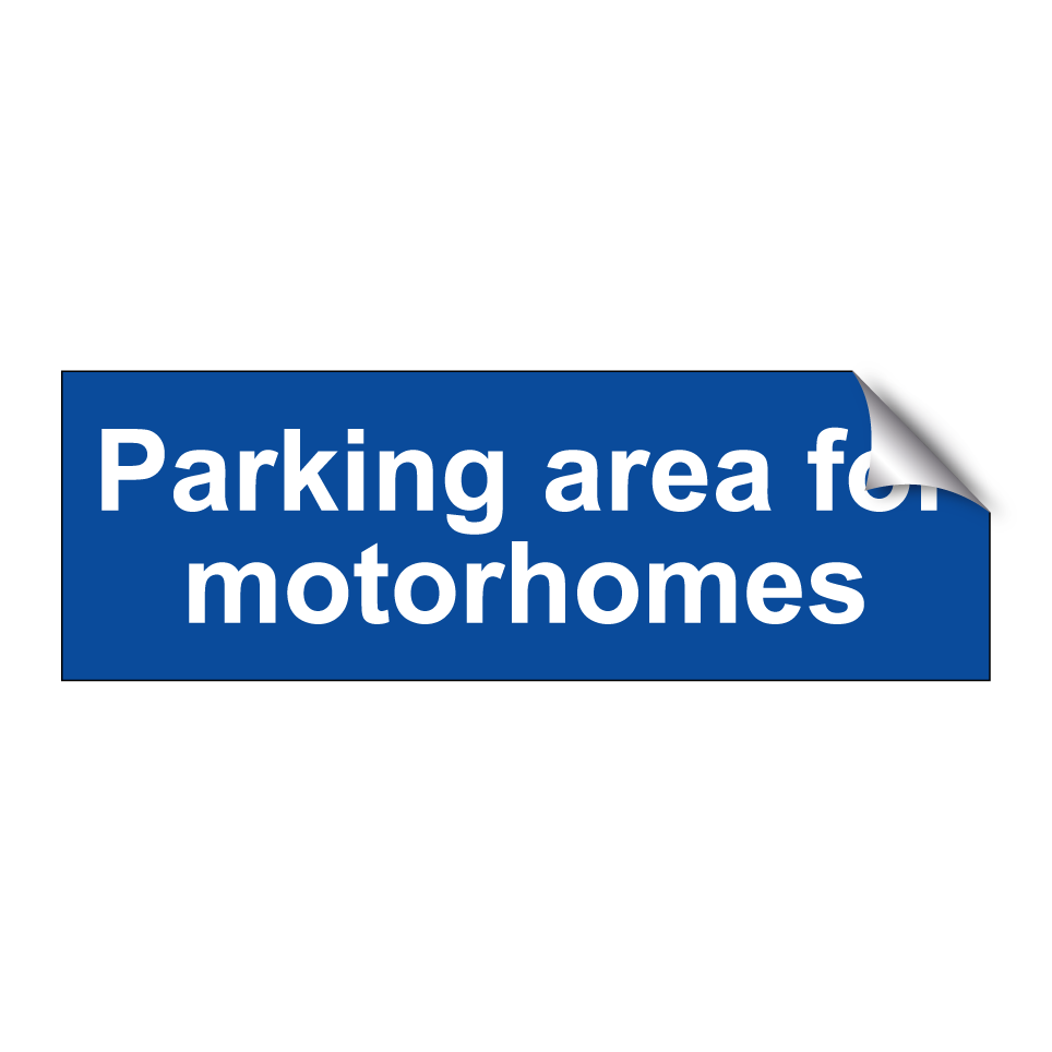 Parking area for motorhomes