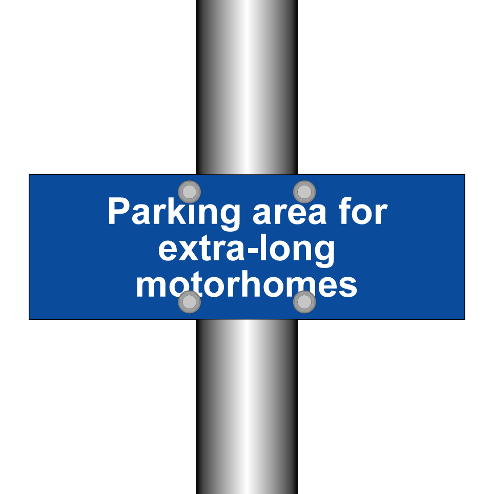 Parking area for extra-long motorhomes