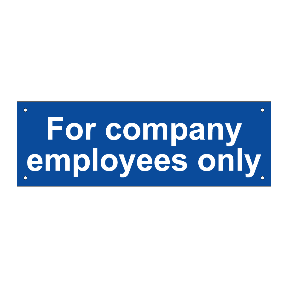 For company employees only