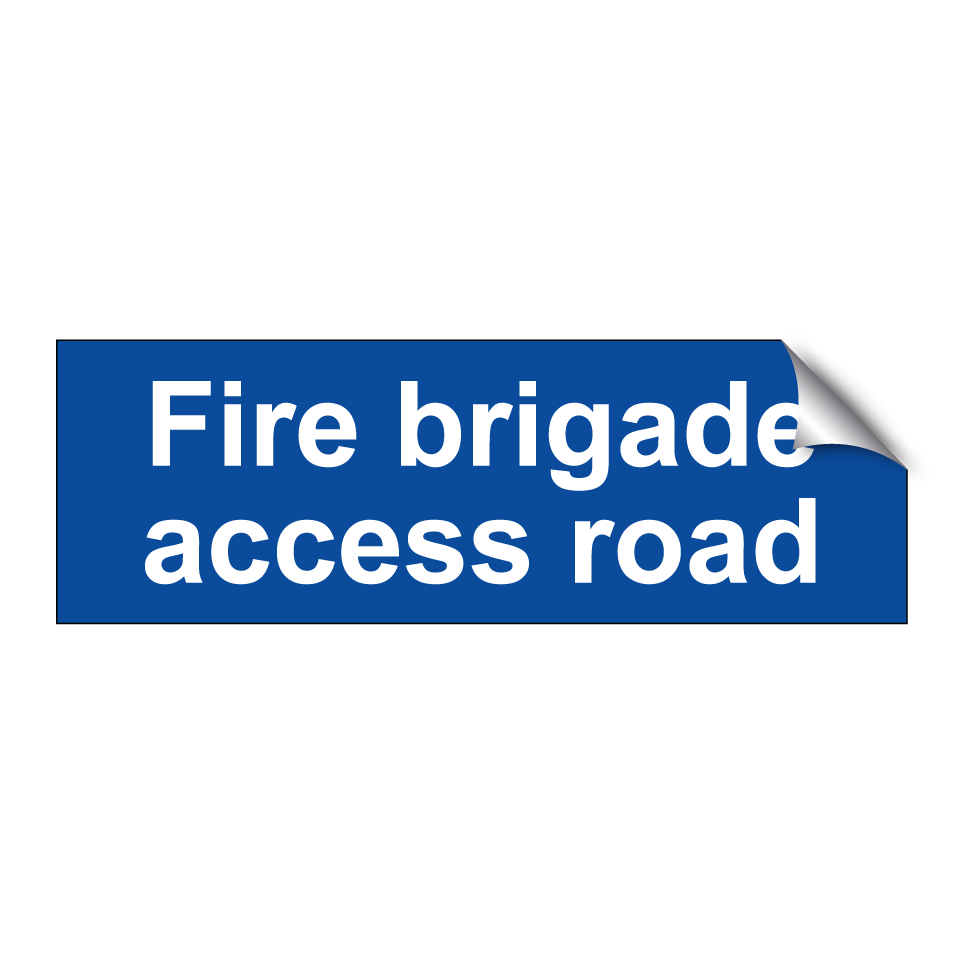Fire brigade access road