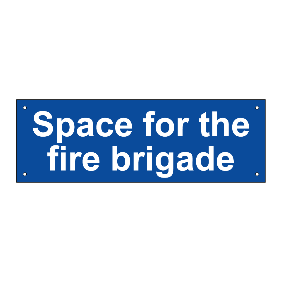 Space for the fire brigade