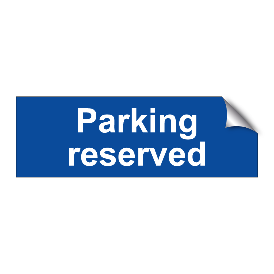 Parking reserved