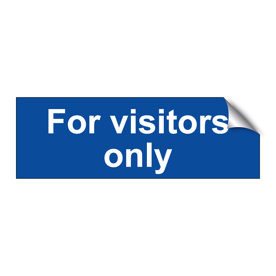 For visitors only