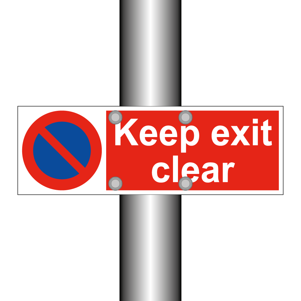 Keep exit clear