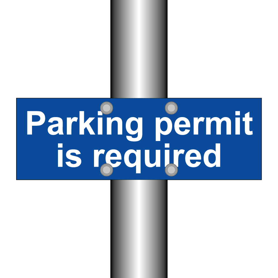 Parking permit is required