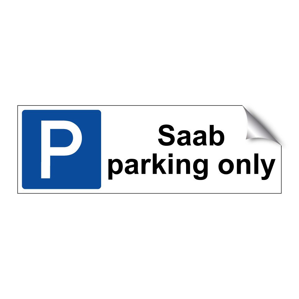 Saab parking only