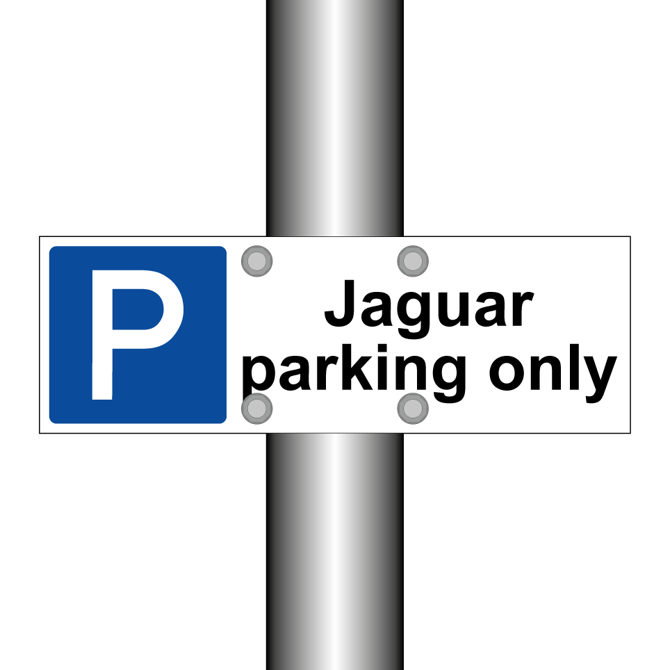 Jaguar parking only