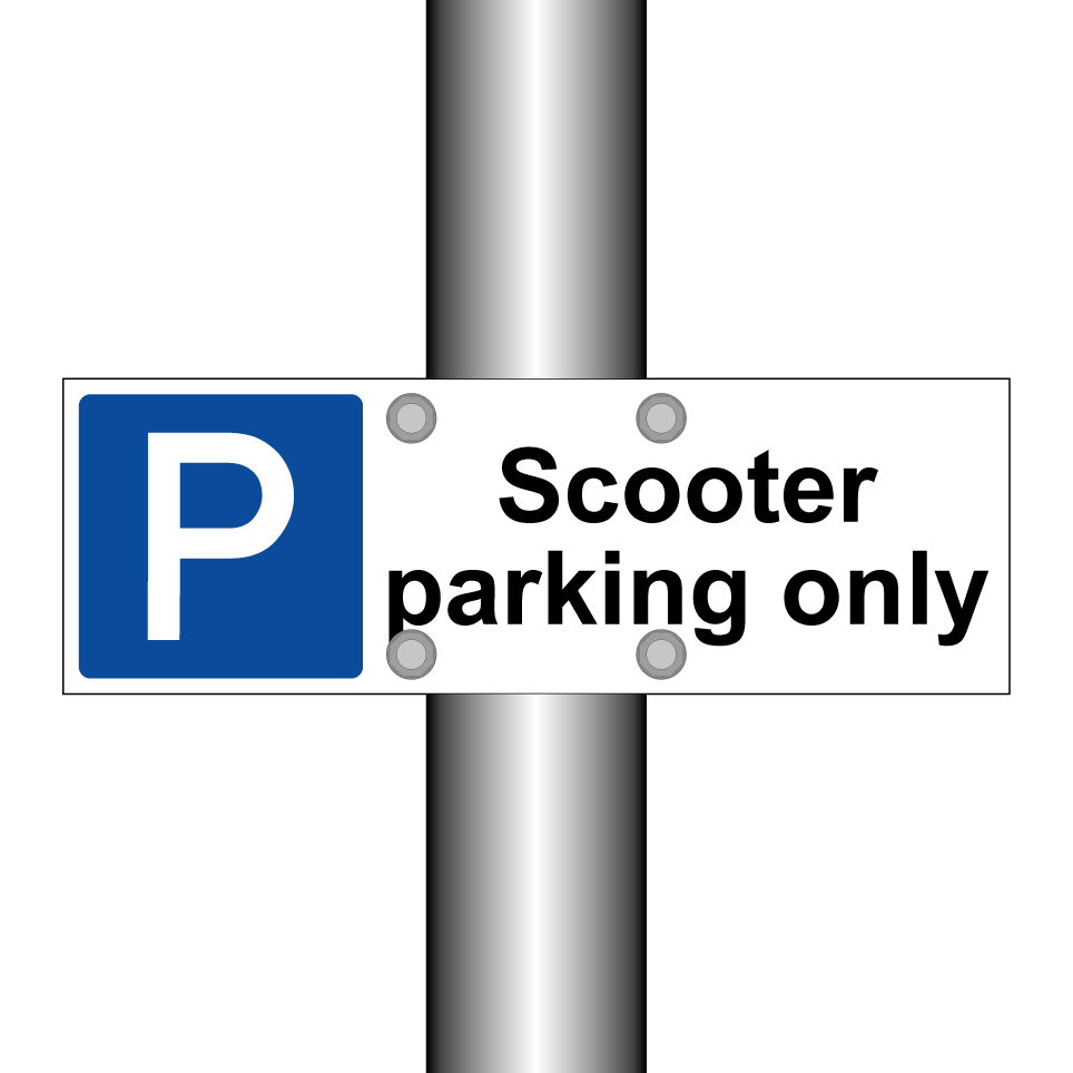 Scooter parking only