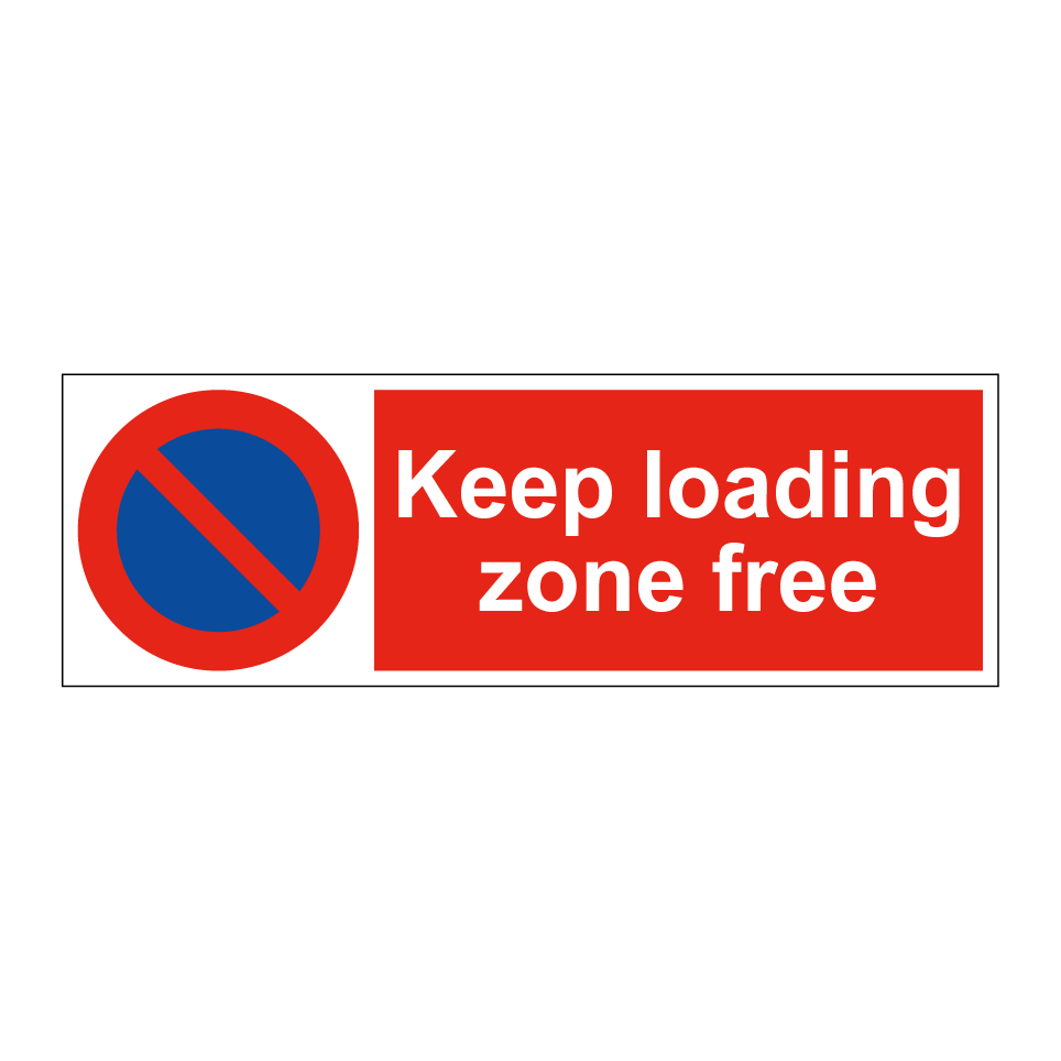 Keep loading zone free