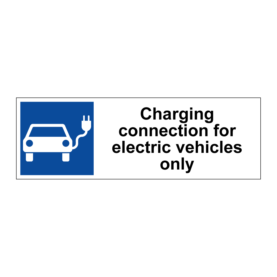 Charging connection for electric vehicles only