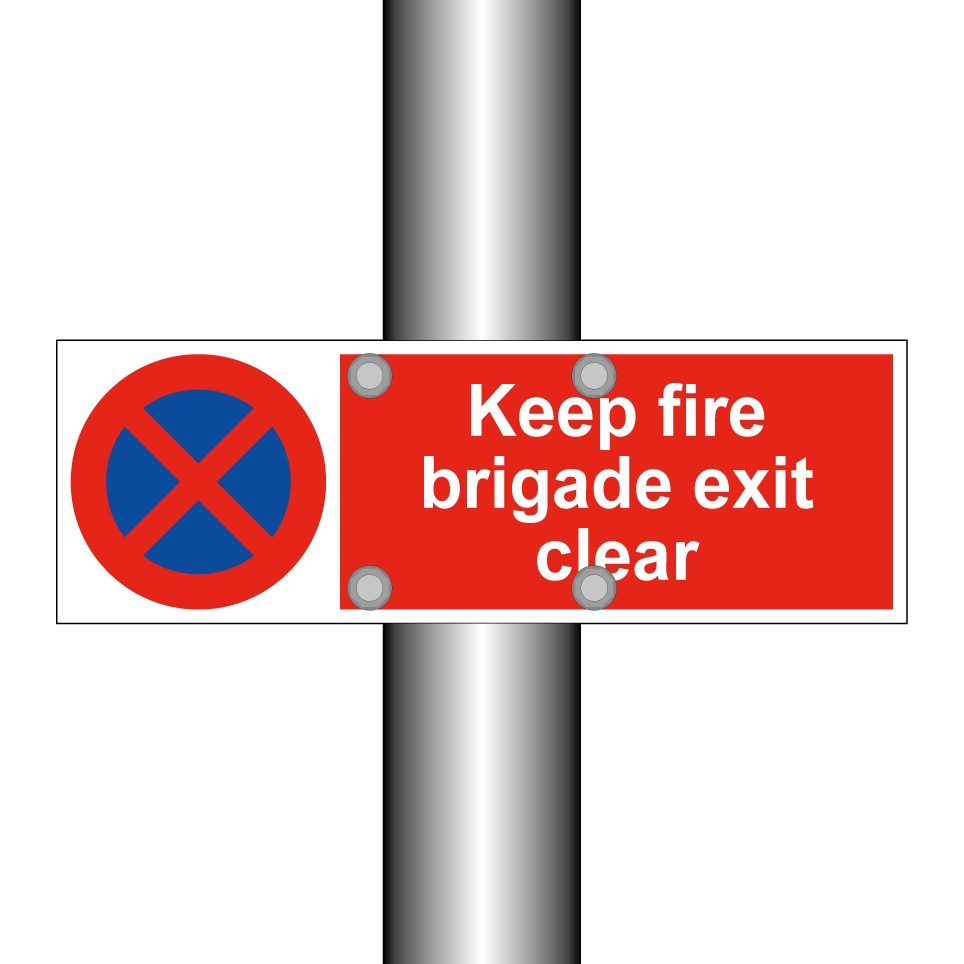 Keep fire brigade exit clear