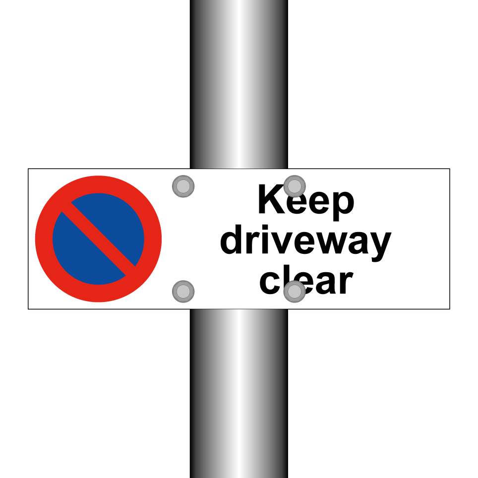 Keep driveway clear
