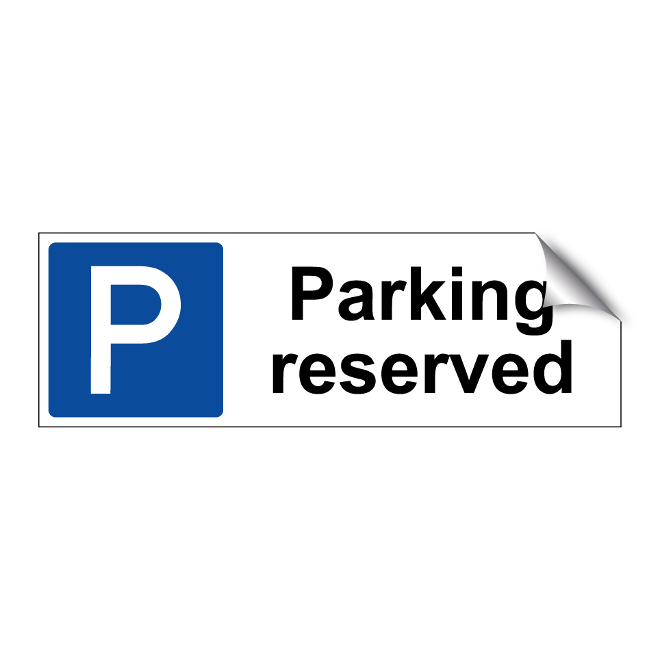 Parking reserved