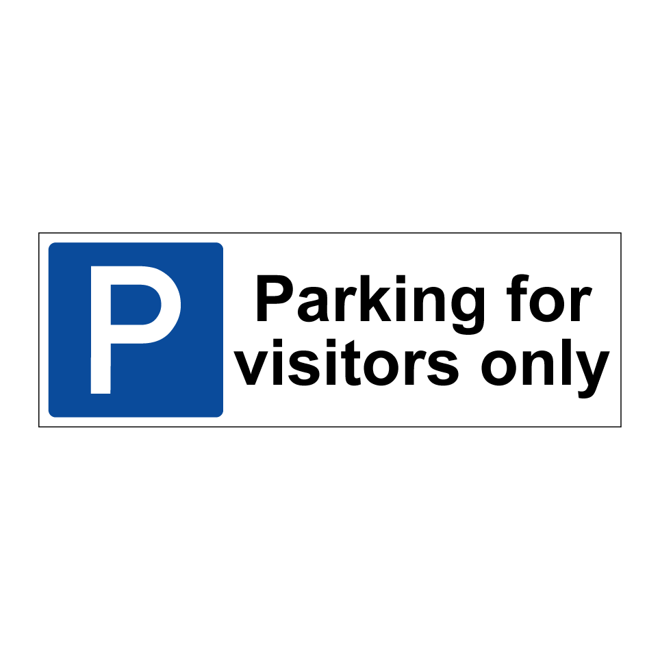 Parking for visitors only