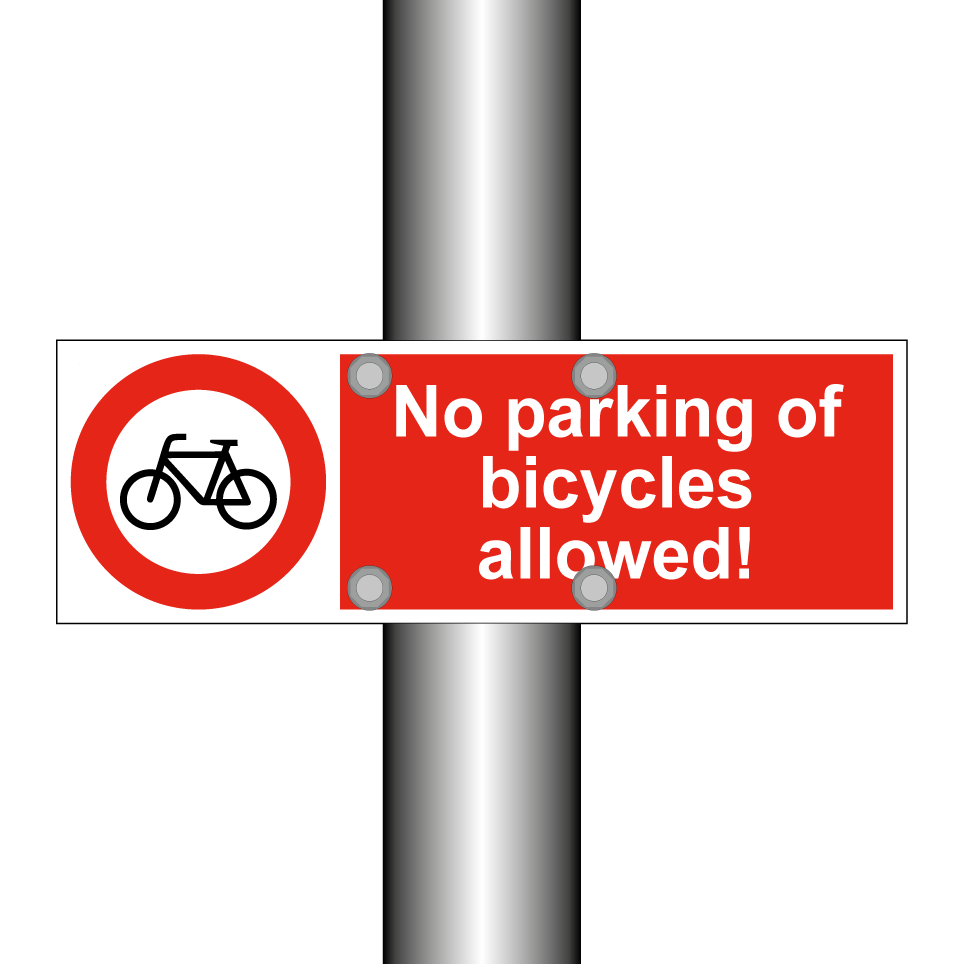 No parking of bicycles allowed!