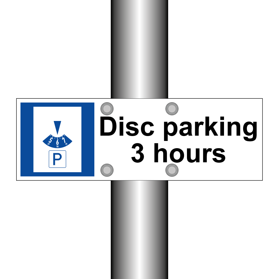 Disc parking 3 hours