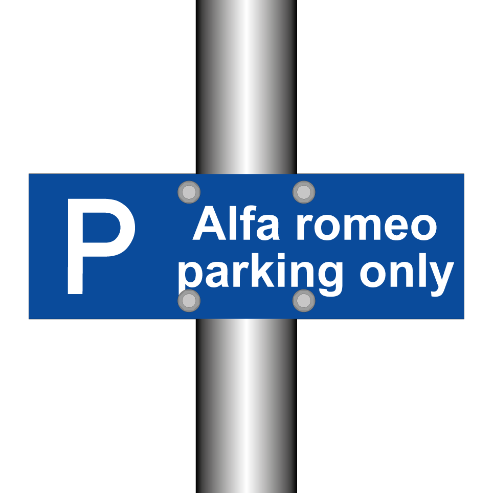 Alfa romeo parking only
