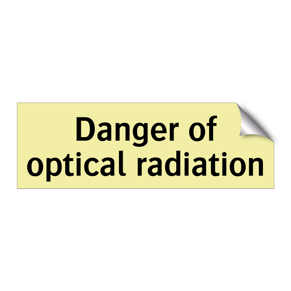 Danger of optical radiation