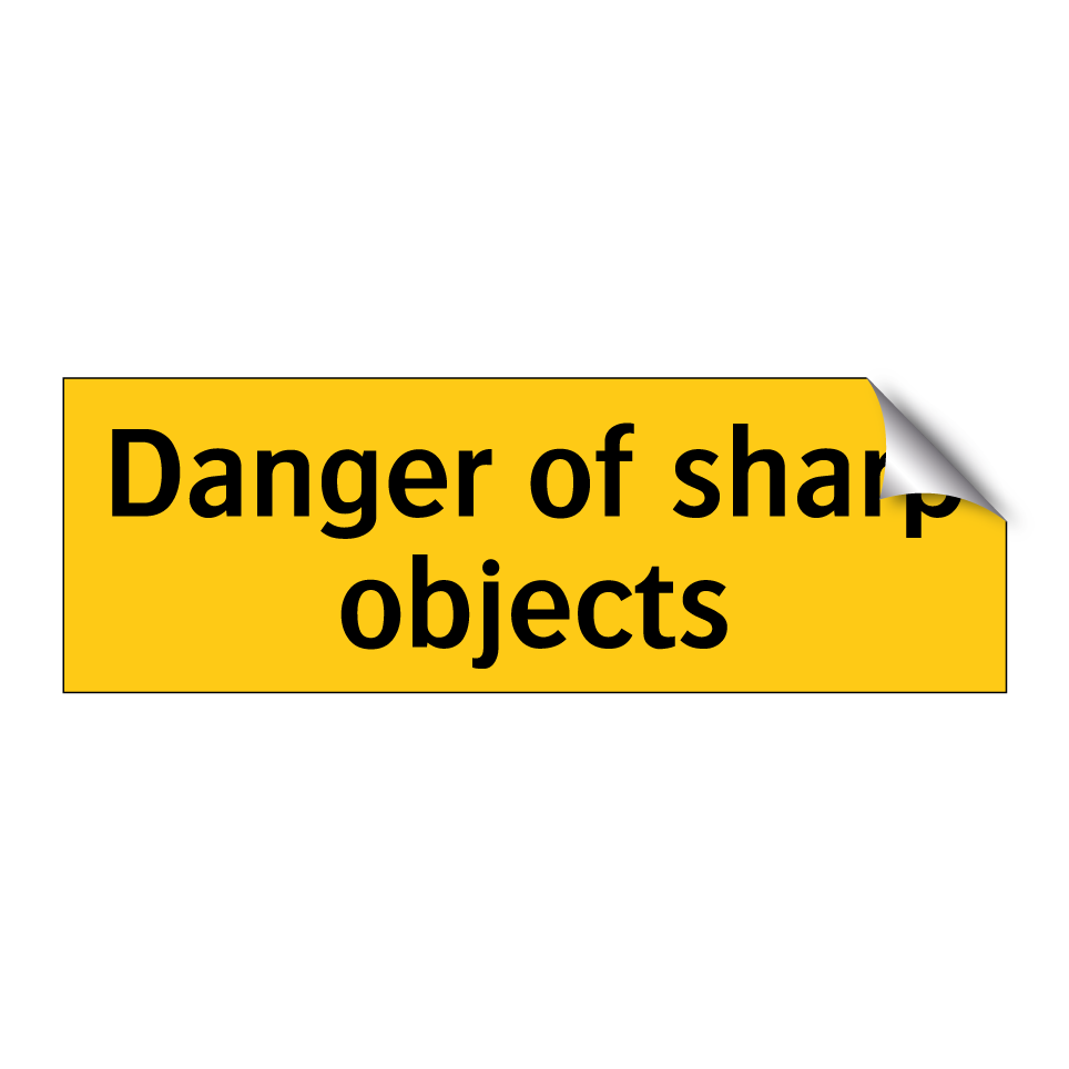 Danger of sharp objects