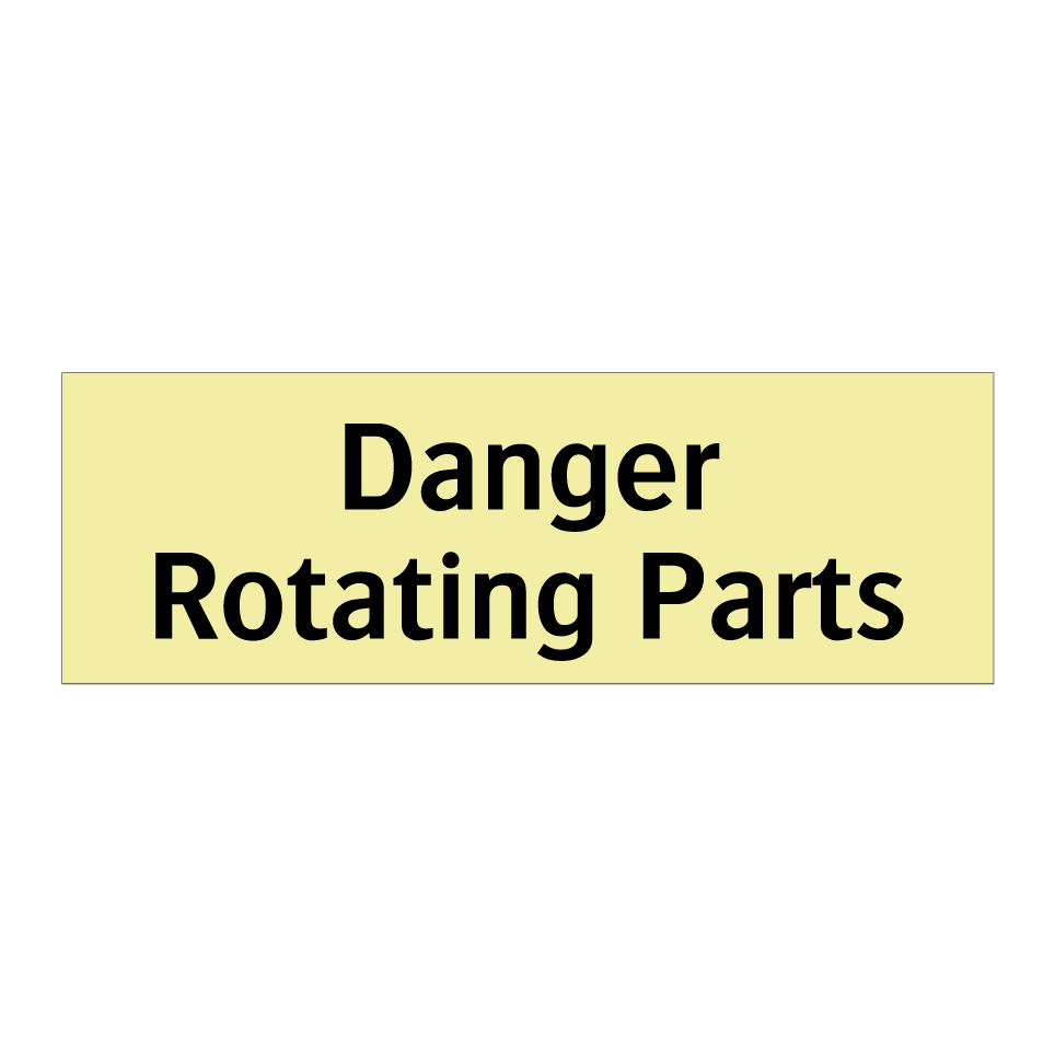 Danger Rotating Parts
